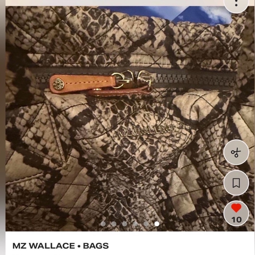 MZ Wallace Snake Print Women small Sutton  Crossbody Bag - Picture 7 of 10